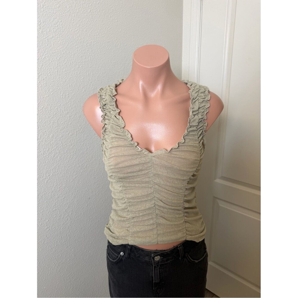 Urban Outfitters Katy Ruched Vest Top Sz S
